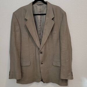 Eddie Bauer Mens Linen Blazer Sport Coat Jacket Size 44L Tall